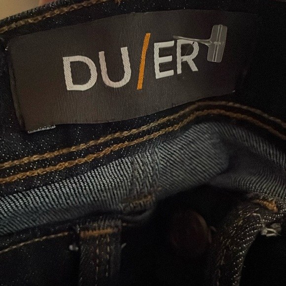 DU/ER L2X Slim Fit Jeans Performance Stretch Dark Wash Blue Denim Men's 32x30 - Picture 4 of 7